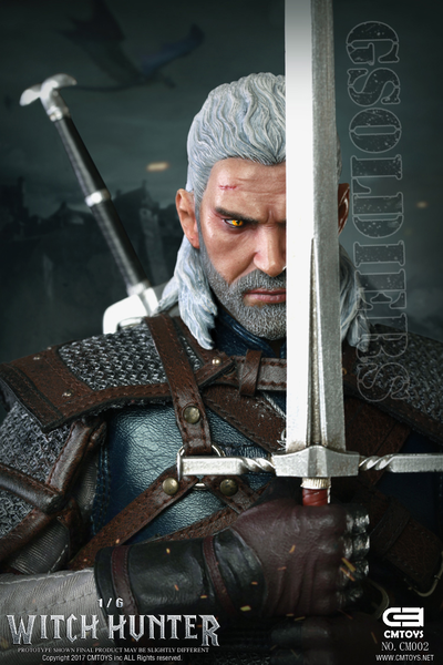 Купить онлайн коллекционную фигурку Ведьмака (Геральт из Ривии, The Witcher, Geralt of Rivia) CM002