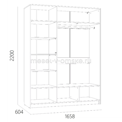 Шкаф комбинированный Summit (Саммит)-011.44
