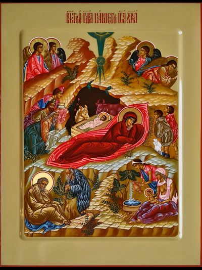 Рождество Христово. Рукописная икона