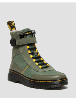 Dr. Martens COMBS TECH MILLED NAPPA & SUEDE CASUAL BOOTS хаки