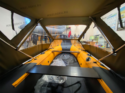 Тент ходовой Таймень NX 3600 PRO MAX вид изнутри