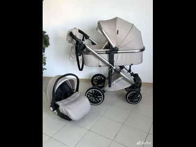 Детская коляска 3 в 1 Luxmom F2A Бежевый