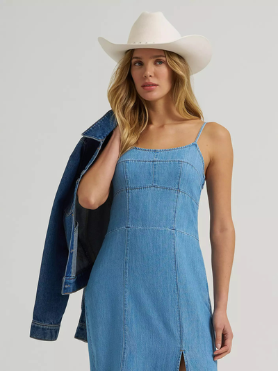 Wrangler® джинсовое макси-платье на бретелях