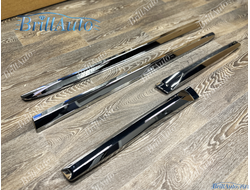 Молдинги Toyota Prado 150 стиль 2023 хром