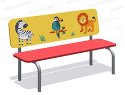 Детские уличные скамейки фото