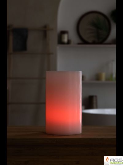 Гладкий парафиновый плафон для LED свечей - 11,7*20см