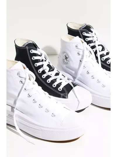 Кеды Converse All Star Move High Top высокие черные на платформе