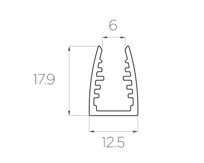 Алюминиевый профиль 4L-1318-G ANOD