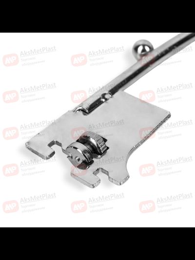 7SL7036A Крючок d-7мм волнообразный хром 9 шариков для профиля системы Vertical L=350 мм