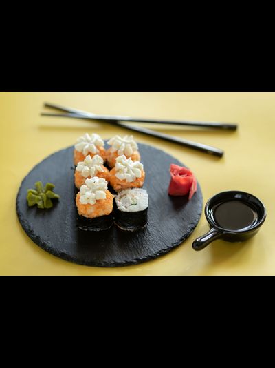 Акита с тигровой креветкой