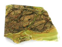 Офиокальцит, срез с одной стороны, Россия, Урал (156*112*44 мм, 896 г) №35779