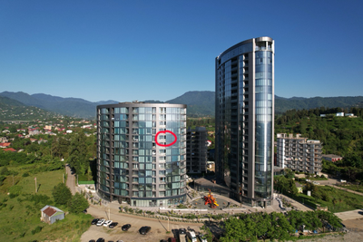 ЖК "Tropical Garden", Квартира 1+1 с прямым видом на Чёрное море , в Грузии, пригород Батуми. Аренда на долгий срок. Сдана до 081025