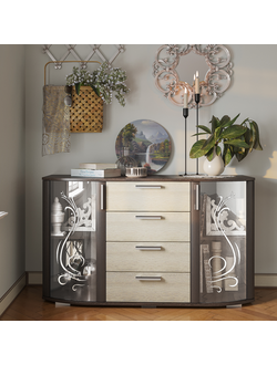 Комод  "Грация" - 4 яшика: 1300*442 ММ, Высота- 770 ММ (БТС)