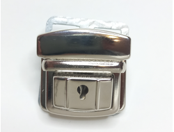Замок-клапан для сумки 35х35 мм мм цвет никель