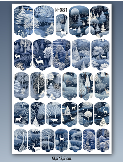 Пленка для маникюра Осень/Зима N-081