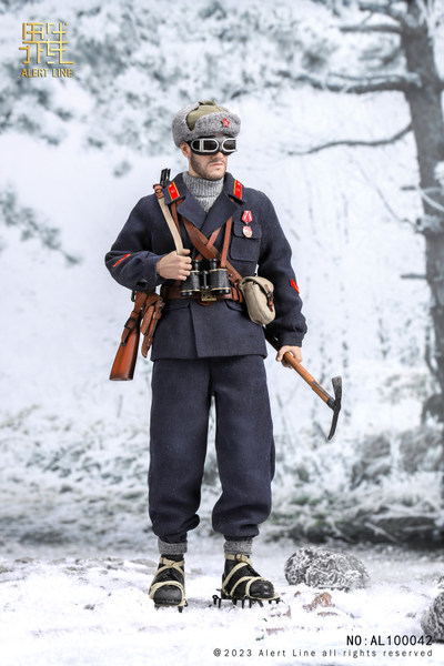Советский горный стрелок  - Коллекционная ФИГУРКА 1/6 scale  WWII Soviet Mountain Infantry Officer (AL100042) - ALERT LINE