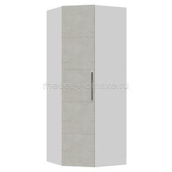 ЗБР062 Шкаф Вива ШРУ угловой (Белый глянец). Размер: 835*2183*835