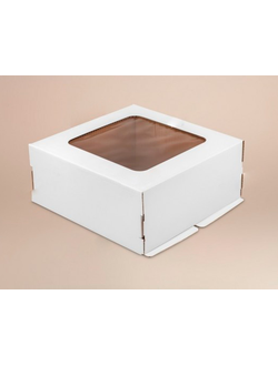 Коробка для торта с/о (белая), 280*280*140мм