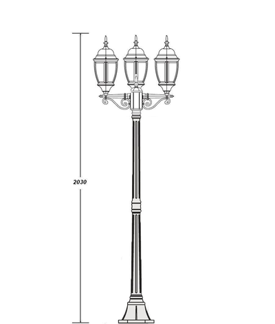 Парковые светильники ARSENAL S3 (2.0m)