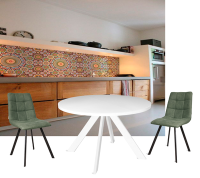 DANTON белый/ экстрабелое стекло D.120(+40)