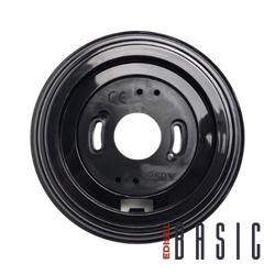 рамка одинарная пластиковая черная