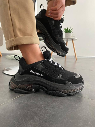 Balenciaga Triple S Clear Sole Black