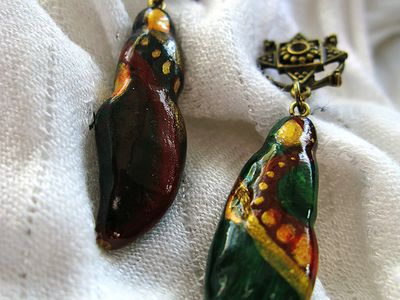 Принцесса Шанти. Индийские серьги-капли ручной работы