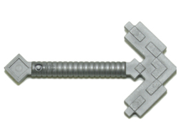 Minifigure, Utensil Pickaxe Pixelated Minecraft, Flat Silver (18789 / 6104264)