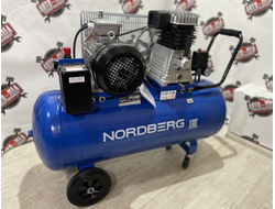 Компрессор поршневой с ременным приводом, объем 100 л NORDBERG ECO NCE100/520