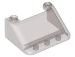 Windscreen 3 x 4 x 1 1/3 Large Glass Surface, Trans-Brown (Old Trans-Black) (57783 / 4496442 / 6247359)