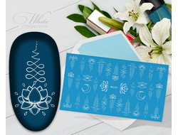 Слайдер с белой геометрией