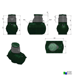 септик росток дачный схема и размеры