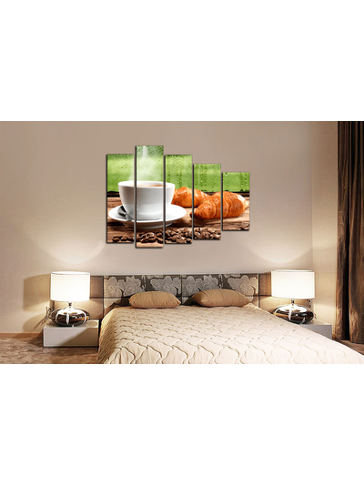 Модульная картина "Горячий сладкий кофе"