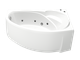 Акриловая гидромассажная ванна BAS Флорида 160х90 правая