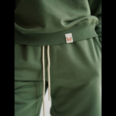 ШОРТЫ УНИСЕКС "ПРИЯТНО" ЗЕЛЕНЫЕ