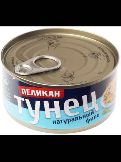 Тунец филе в собственном соку 185г