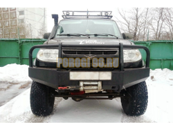Передний силовой бампер серии Туризм на УАЗ Патриот, УАЗ Пикап 2005- (02.225.51)