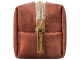 Пенал-косметичка BRAUBERG, экокожа, "Luxury", с эффектом позолоты, бронзовый, 21х5х6 см, 228996