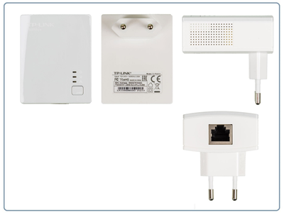 TP-LINK TL-WPA4220KIT, HomePlug AV Сетевой адаптер PowerLine 500 Мбит/с Ethernet + WiFi точка доступа (комплект 1+1 шт.)