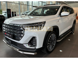 Пороги с накладным листом Папа Тюнинг d53 для JETOUR X90 Plus 2022-