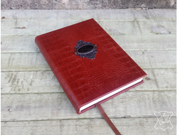 Ежедневник из кожи, ежедневник из крокодиловой кожи, оригинальный подарок, подарок руководителю