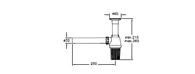 Пластиковый сифон с донным клапаном VitrA, A45109