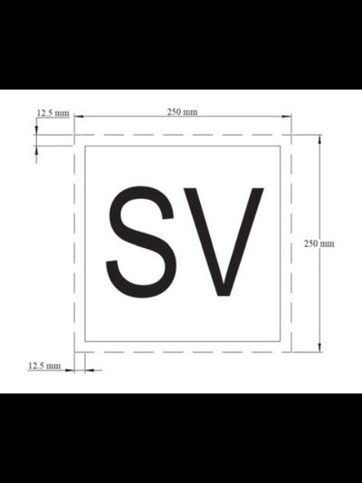 Маркировочный знак предохранительных клапанов для газовозов