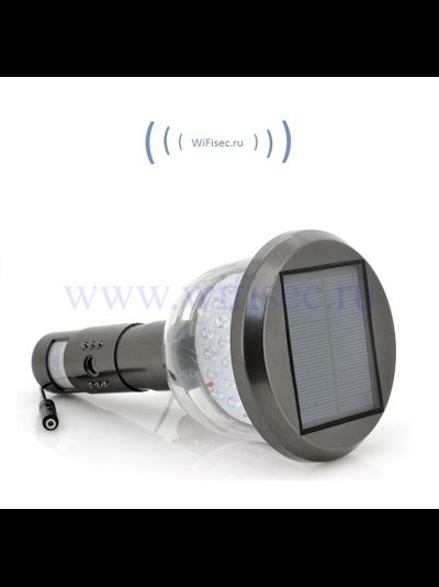 DIY SS, Уличная автономная периметровая телекамера с видеорегистратором + светильник, на солнечной батарее