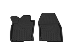 Коврик салонный резиновый (черный) для Toyota RAV 4 (13-19) (передний ряд сидений) (Борт 4см)