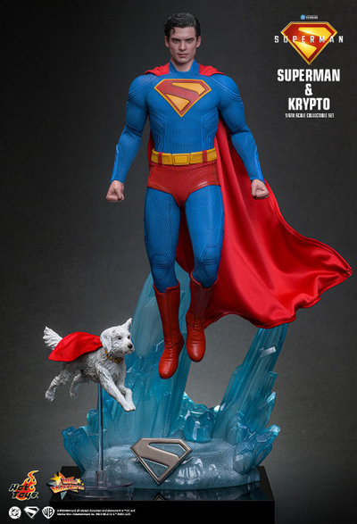 ПРЕДЗАКАЗ - Супермен (Дэвид Коренсвет, "Супермен" 2025 г)  - Коллекционная ФИГУРКА 1/6 Superman & Krypto (MMS812) -  Hot Toys ?ЦЕНА: 39800 РУБ.?