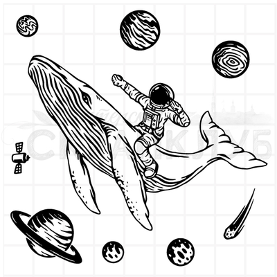 ФП штамп "Космический кит"