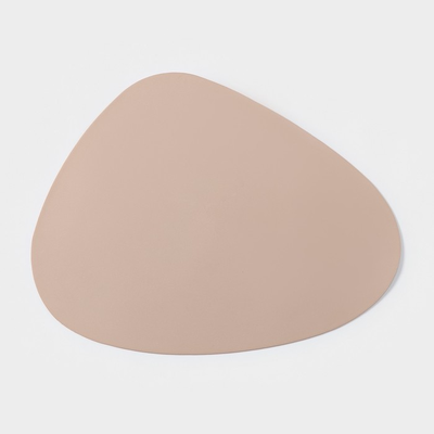 Салфетка сервировочная 45*35 см, цвет персиковый, искусственная кожа