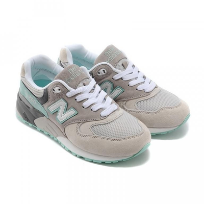 New Balance 999 (серые с салатовым) / 35