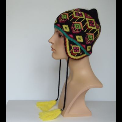 Оригинальная шапка ушанка  женская Vizio Италия 1063